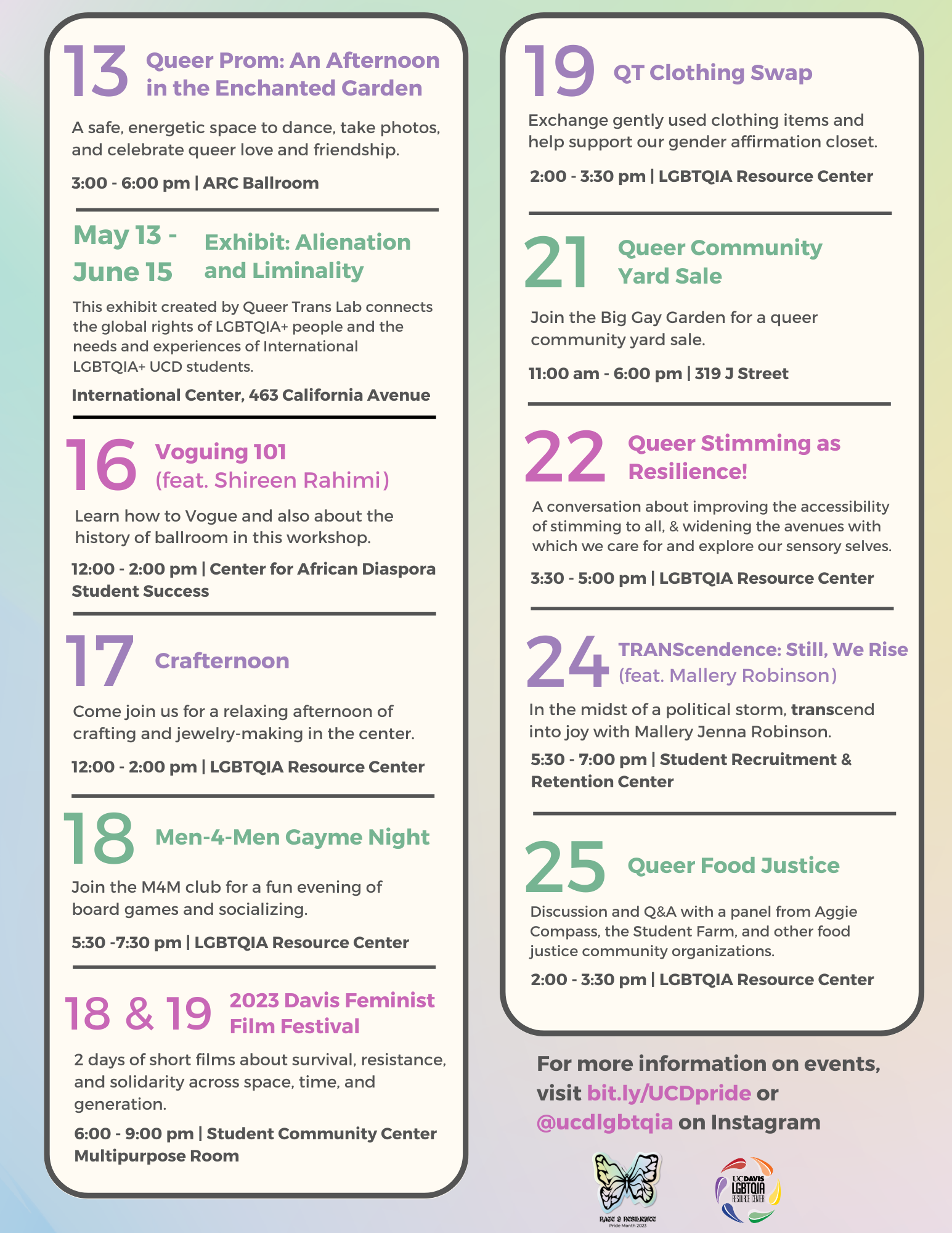 Pride calendar 2023